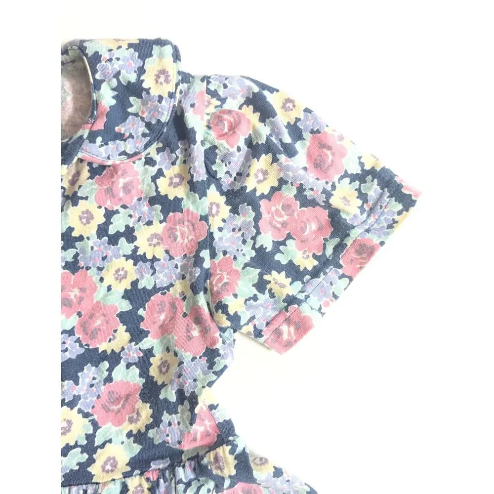 Vintage Laura Ashley Mother & Child Girls Floral Dress | Size 5-6 Years | 1980s
